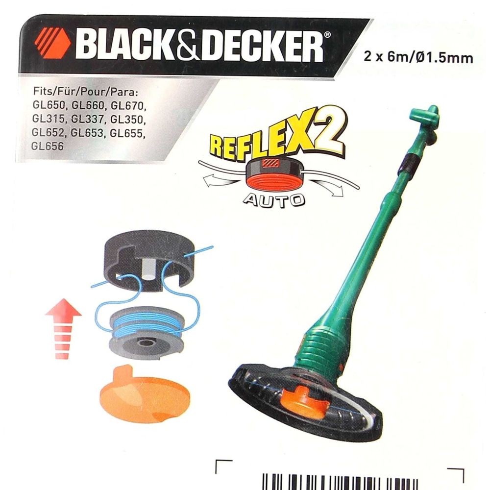 BLACK+DECKER Couvercle de bobine 374746-01 pour Coupe bordures Black & decker 