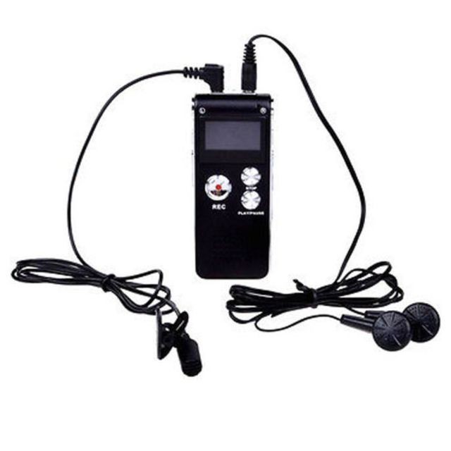 Lecteur MP3 / MP4 Enregistreur vocal audio numérique de 8 Go Dictaphone rechargeable lecteur USB Lecteur MP3