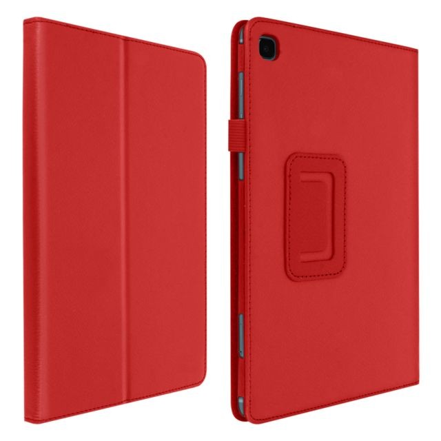 Avizar - Étui Galaxy Tab S6 Lite Housse Intérieur Soft Touch Fonction Support Rouge Avizar  - Accessoires Samsung Galaxy S Accessoires et consommables