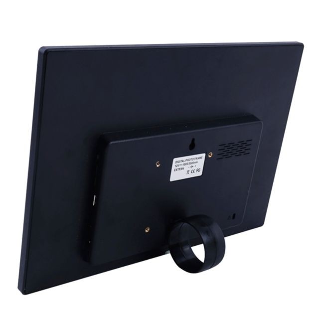 Cadre photo numérique Cadre photo numérique noir 15.0 pouces LED affichage avec support / télécommande, allwinner, USB / carte SD entrée / OTG
