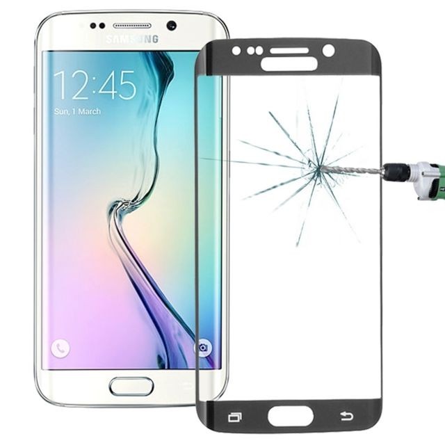 Wewoo - Verre trempé noir pour Samsung Galaxy S6 Edge 0.3mm 9 H Dureté de Surface 3D Anti-Explosion Colorisation Galvanoplastie Film Plein Écran Wewoo  - Accessoire Tablette