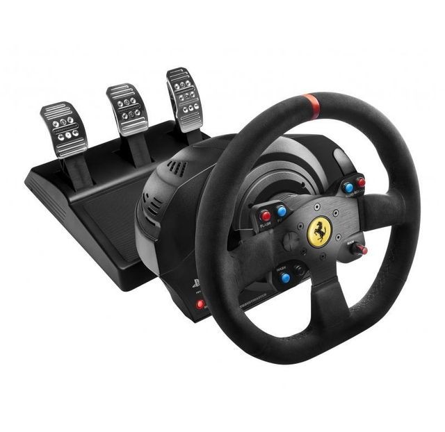 Thrustmaster - T300 Ferrari Integral Racing Wheel Alcantara Edition - Tout le matériel pour la simulation de courses automobiles Périphériques, réseaux et wifi