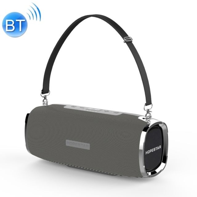 Wewoo - Enceinte Bluetooth étanche gris Mini Portable Sans Fil Haut-Parleur, Micro Intégré, Soutien AUX / Main Appel Gratuit / FM / TF - Enceintes Hifi Sans fil
