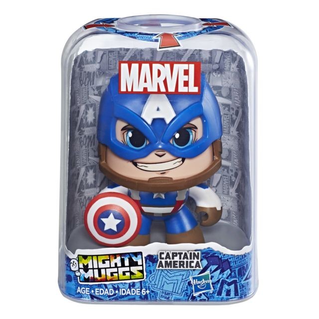 Hasbro - Mighty Muggs - Marvel - Captain America - E2163ES00  - Marvel Avengers Jeux & Jouets