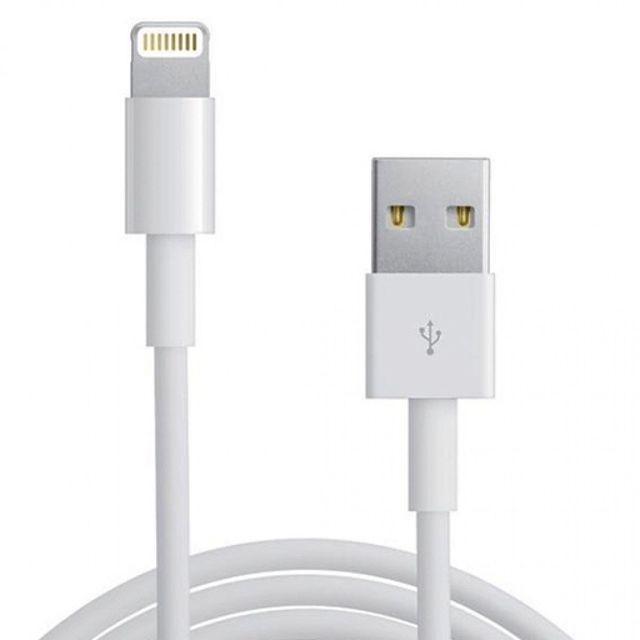 Câble USB marque generique Chargeur cable Synchro USB pour iPhone 5 / 5S / 5C, iPhone 6 / 6S /6+ et iPhone 7 / 7+ iPad Air / Mini blanc