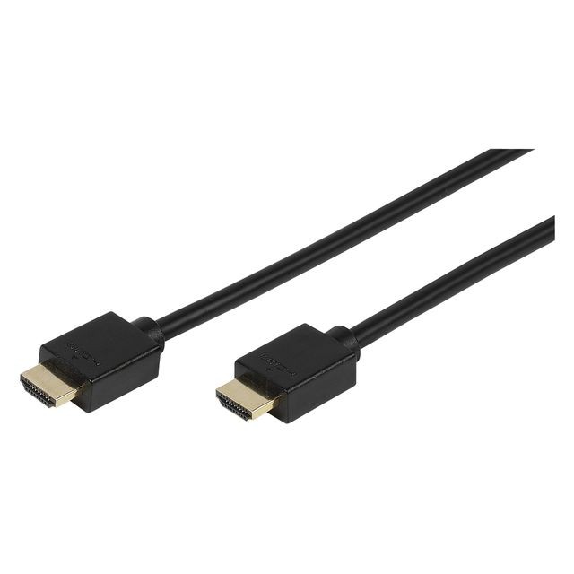 Vivanco - Câble HDMI High Speed avec Ethernet plaqué or - 4K - 3m - Noir - Câble HDMI