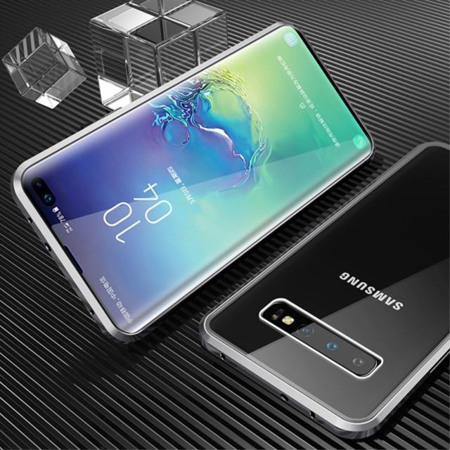 marque generique - Bumper en métal complètement magnétique argent pour votre Samsung Galaxy S10 marque generique  - Marchand Magunivers