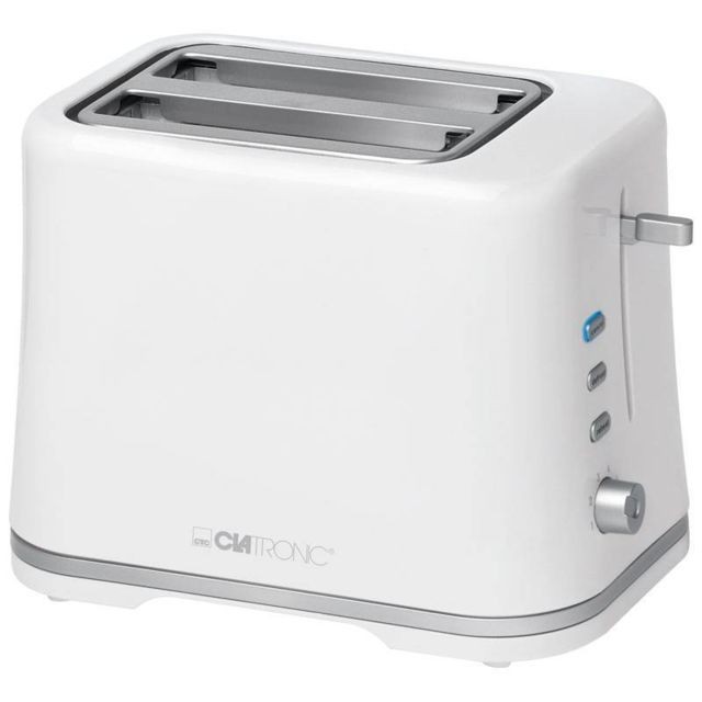 Clatronic - Grille Pain Toaster 2 fentes blanc 870W Clatronic TA 3554 - Clatronic