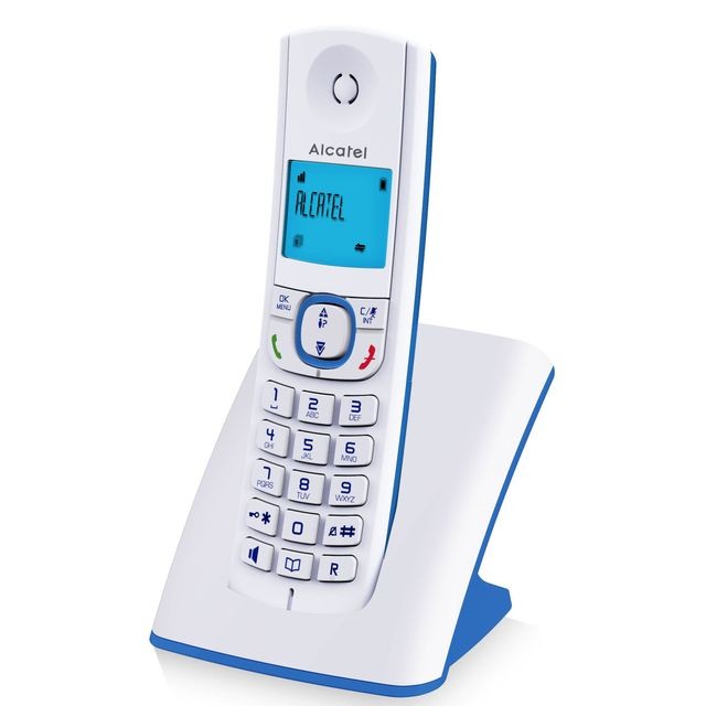 Alcatel - alcatel - téléphone sans fil dect bleu - f530bleu - Téléphone fixe