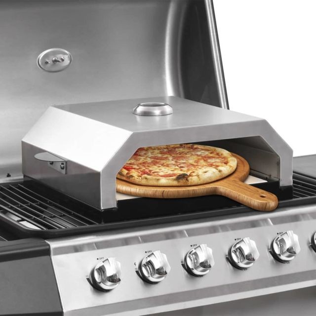 Vidaxl - vidaXL Four à pizza avec pierre en céramique pour barbecue au charbon - Machine à pain