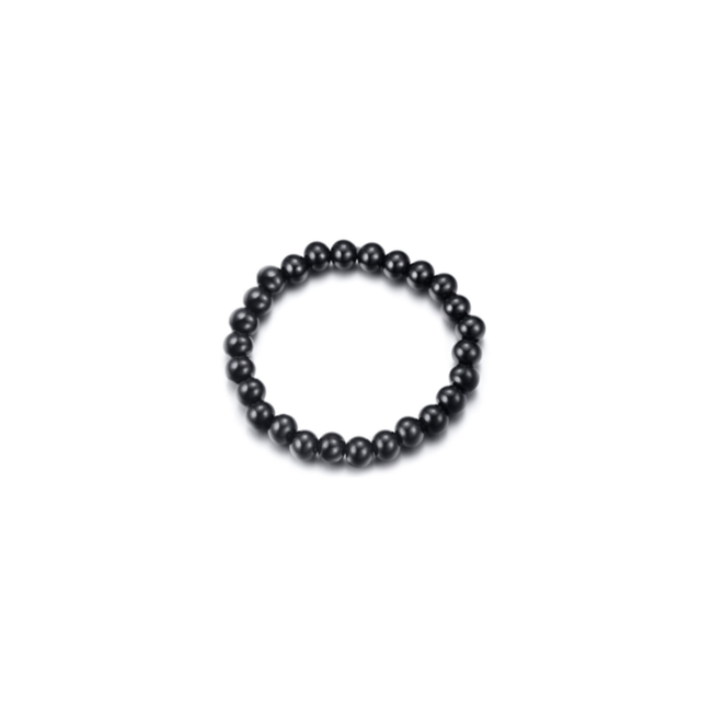 marque generique - YP Select Bracelet extensible en acier inoxydable avec finition polie - Noir marque generique  - Montre et bracelet connectés