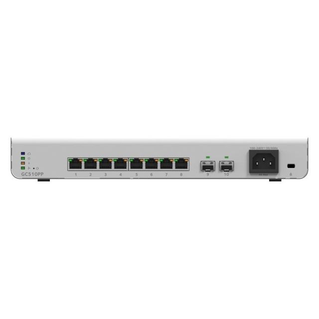 Netgear - ABI DIFFUSION NETGEAR GC510PP Smart Cloud Switch 8 ports Gigabit PoE+ & 2 SFP Netgear  - Switch Netgear