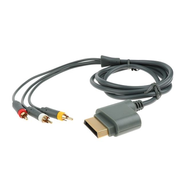 Accessoires PS2 câble rca jack audio vidéo pour xbox 360