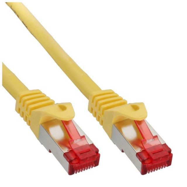 Inline - Câble patch, S-STP/PIMF, Cat.6, jaune, 15m, InLine® Inline  - Cable rj45 15m