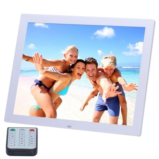 Wewoo - Cadre photo numérique blanc 14 pouces HD LED avec support et télécommande, Allwinner, réveil / MP3 / MP4 / lecteur vidéo Wewoo  - Cadre Photo