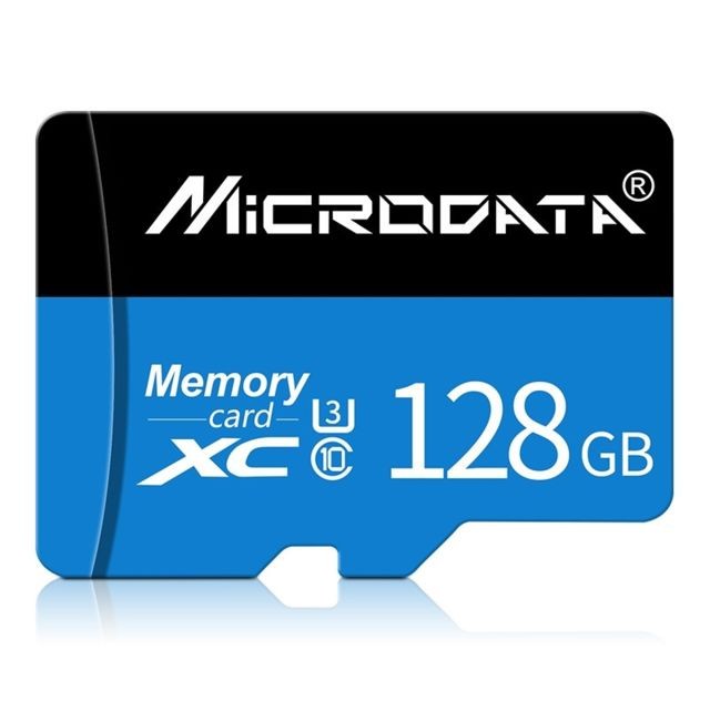 Wewoo - Carte Micro SD mémoire MICRODATA 128 Go U3 bleue et noire TF SD - Carte Micro SD
