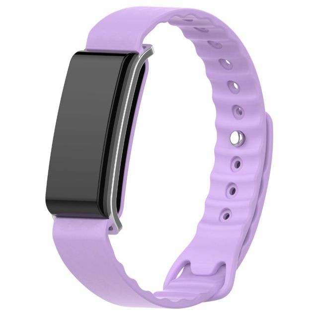 Wewoo - Bracelet pour montre connectée Dragonne en silicone Huawei Honor A2 Violet Wewoo  - Accessoires montres connectées Wewoo