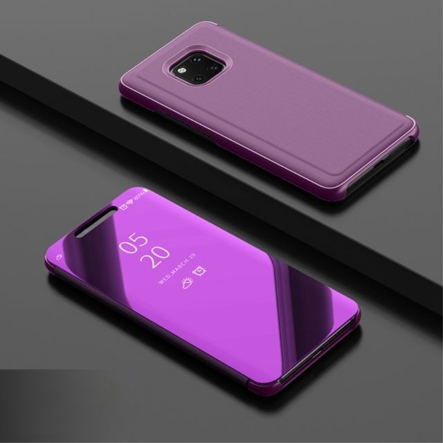 marque generique - Etui en PU surface de rétroviseur de fenêtre violet pour votre Huawei Mate 20 Pro marque generique  - Autres accessoires smartphone
