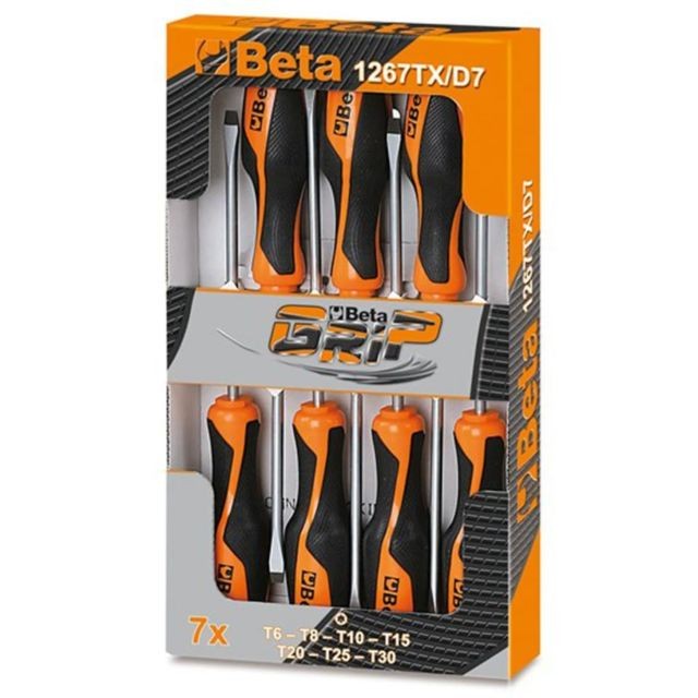 Beta Tools - Beta Tools tournevis 1267TX/D7 en acier 7 pcs 012670307 Beta Tools  - Beta Tools