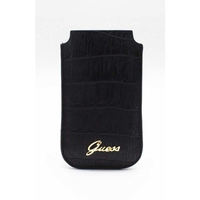 Guess Maroquinerie - Guess - Etui pour Smartphones  noir croco taille L Guess - Guess Maroquinerie