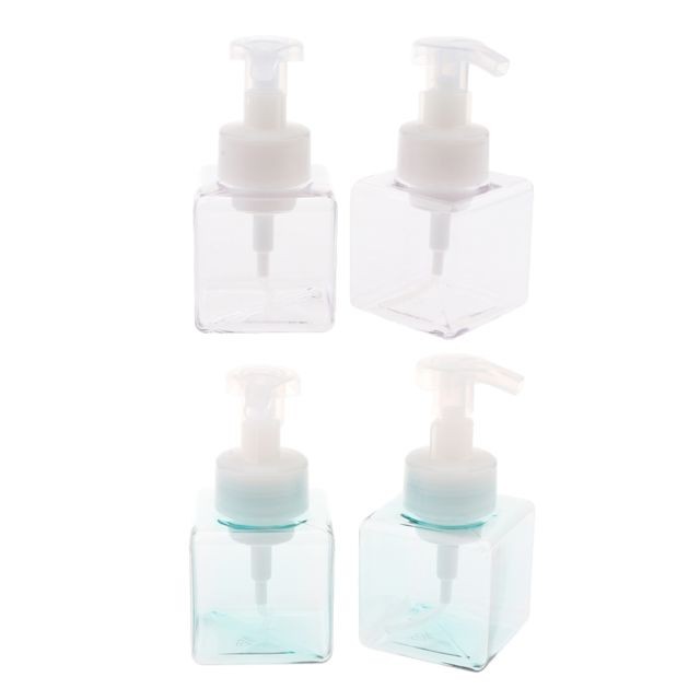 marque generique - lot de 4 flacons pompe de savon liquide lotion mousse carrés 250ml marque generique  - Soin du corps