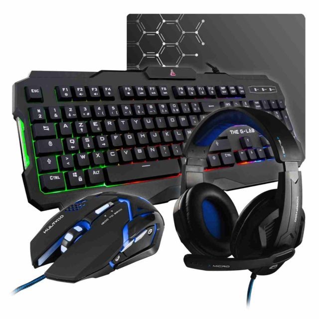 The G-Lab - Pack Complet Combo Argon The G-Lab  The G-Lab   - Pack Clavier Souris Gamer