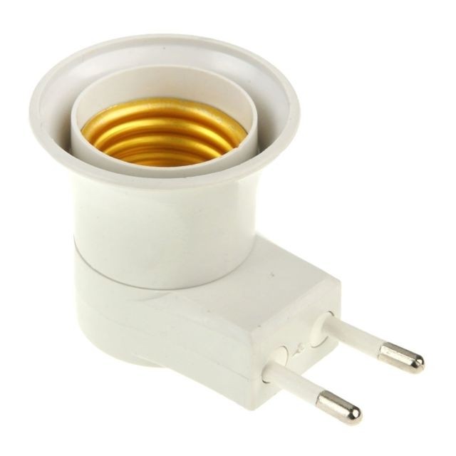 Wewoo Douilles Ampoule E27 à UE Plug Socket avec interrupteur d'alimentation