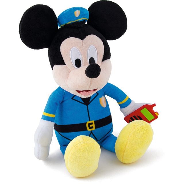 Peluches interactives Disney MICKEY - Peluche Mickey policier - 182028