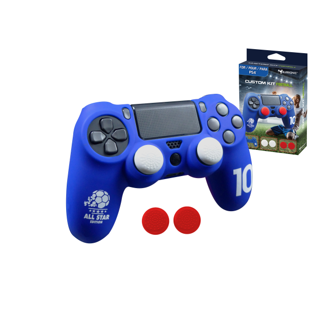 Subsonic - Kit Customisation pour manette PS4 - Foot Bleu - Subsonic