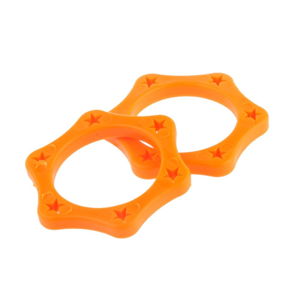 Micros studio marque generique 2x Hexagon Microphone Automne Shock Protection Anti Slip Roulement Bague Orange