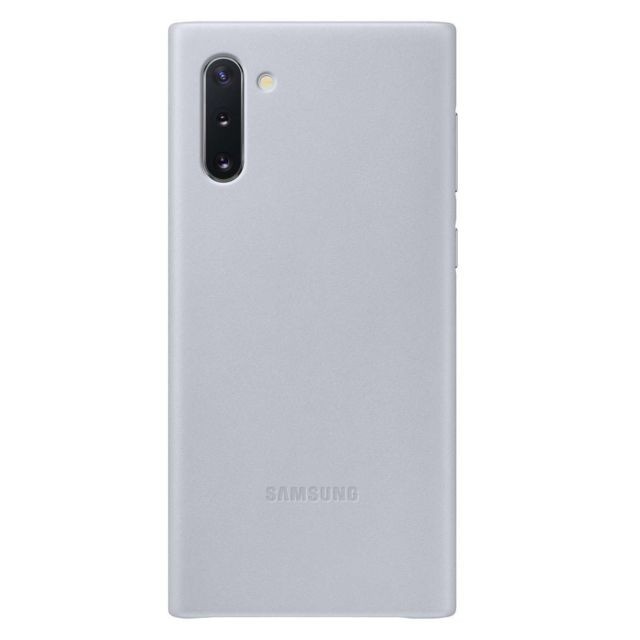 Samsung - Coque cuir Galaxy Note10 - Gris - Accessoires Samsung Accessoire Smartphone