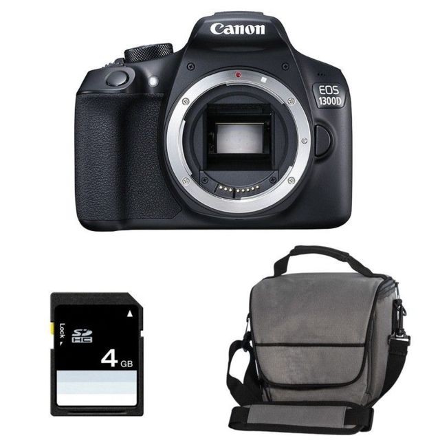 Canon - CANON EOS 1300D Body+ Canon Bag + 16GB SD card - Reflex Numérique