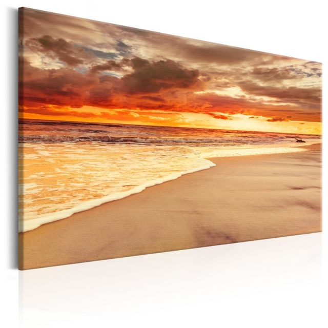 Bimago - Tableau - Beach: Beatiful Sunset II - Décoration, image, art | Paysages | Levers et couchers de soleil | - Tableau coucher soleil