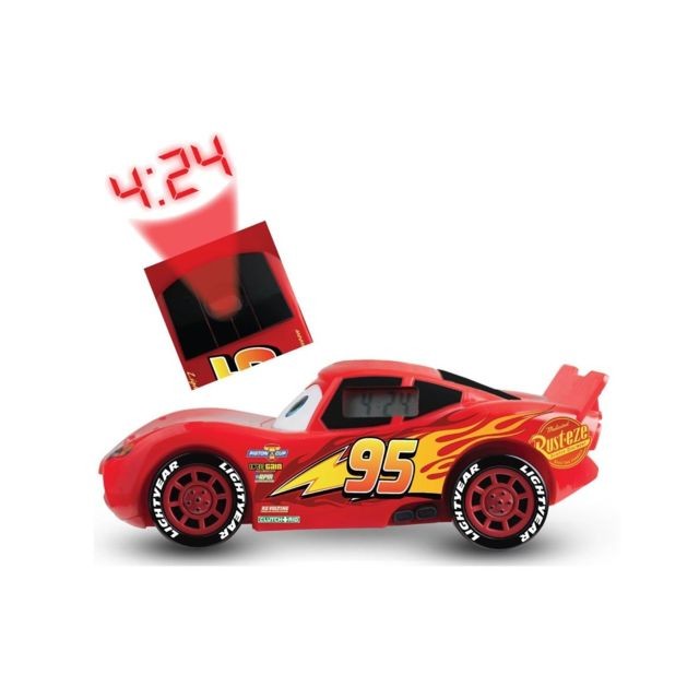 Zeon - Cars 3  - Réveil projecteur Lightning McQueen Zeon  - Décoration