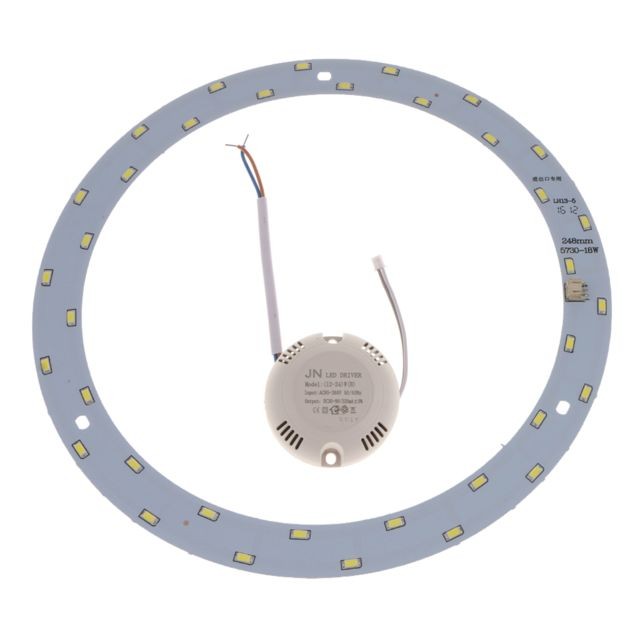 Guirlandes lumineuses marque generique LED Module Board Lampe de plafond Ampoule de remplacement 220V Blanc-18W