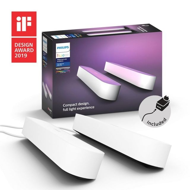 Philips Hue White & Color - Play light bar x 2 - Blanc