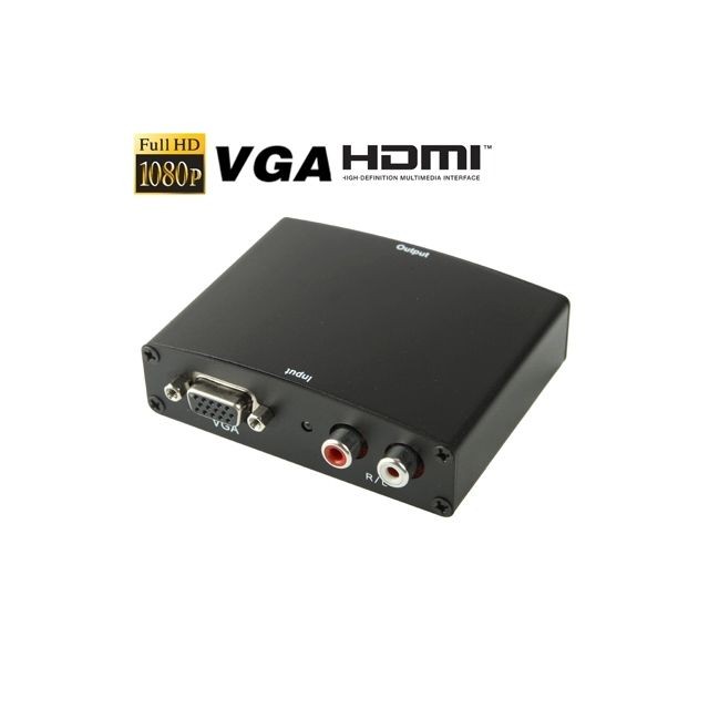 Wewoo - Adaptateur VGA vers HDMI Full noir HD 1080P, version HDMI Standard 1.3 Wewoo - Wewoo