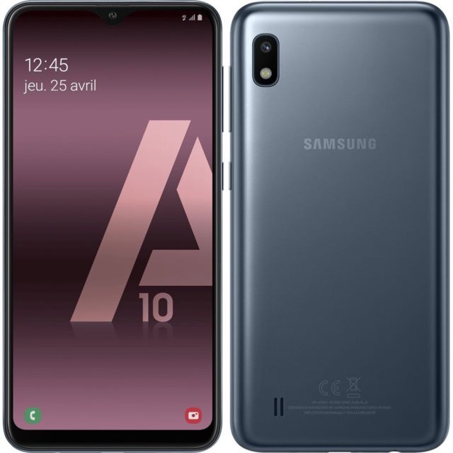 Samsung - Samsung Galaxy A10 - 32 Go - Noir - Smartphone Android Hd plus