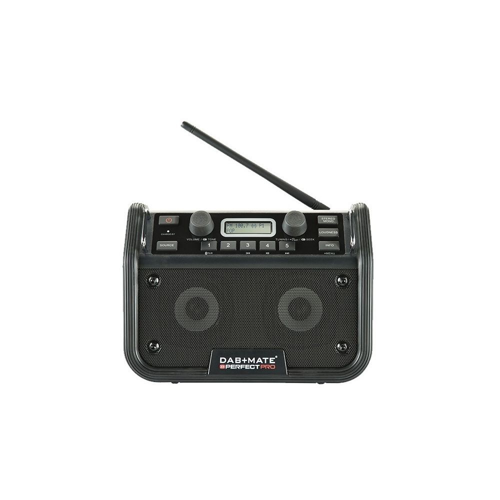 Perfect Pro Perfect Pro - Radio de chantier 18W DAB+ FM radio RDS Bluetooth rechargeable - DAB+MATE