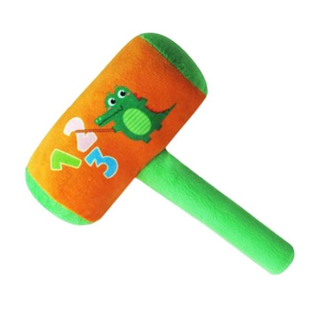 marque generique - Crocodile de jouet rempli par coton de bébé de peluche de marteau de style de bande dessinée mignonne marque generique  - Jouets 1er âge