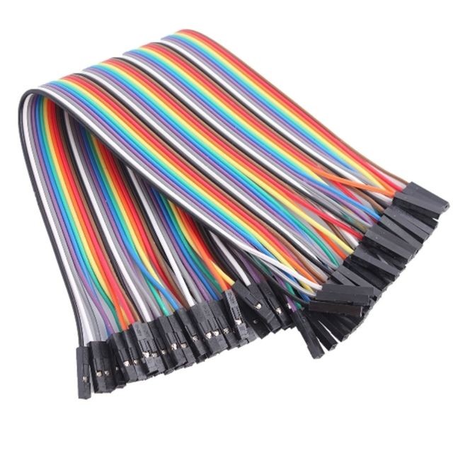 Wewoo - Composants Arduino pour 40-Pin F - F Rainbow Dupont Câble Femelle à Fil de Connexion - Alimentation PC Wewoo