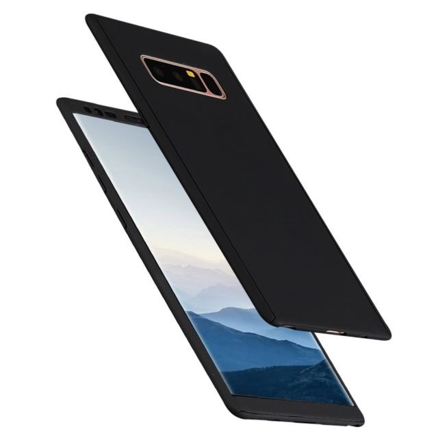 Coque, étui smartphone Wewoo Coque noir pour Samsung Galaxy Note 8 360 Degrés couverture complète de arrière