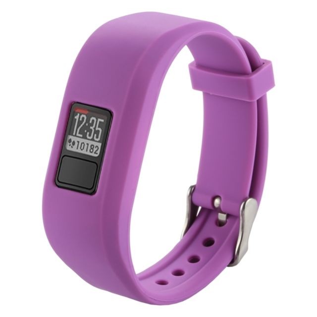 Wewoo - Bracelet Violet pour Garmin Vivofit 3 Montre Smartwatch en Silicone, Longueur: environ 24.2cm - Garmin vivofit