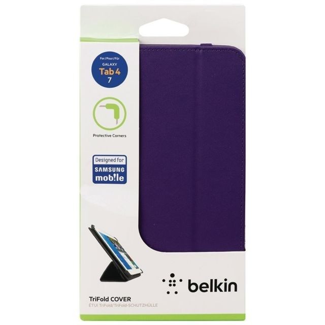 Belkin - Etui  Belkin Tri-fold Galaxy Tab4 7"" Violet Belkin   - Tablette tactile