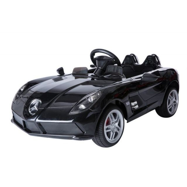 Mercedes - Voiture électrique Enfant 12V Mercedes SLR Noir métal - Jeux de plein air Mercedes