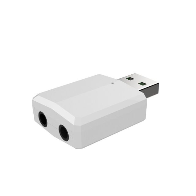 Passerelle Multimédia Transmetteur sans fil JEDX-169P Audio USB 3 en 1 Récepteur Bluetooth 5.0 Émetteur TV Ordinateur Câble audio libre Blanc