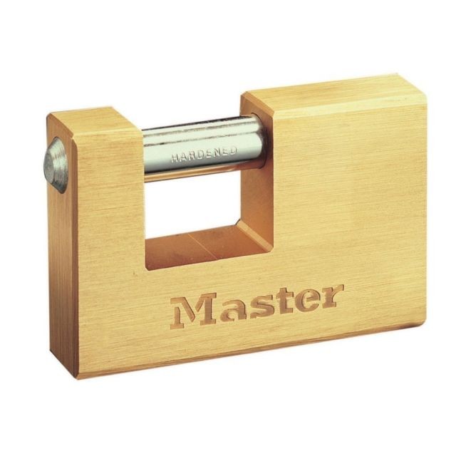 Master Lock - MASTER LOCK Cadenas Rectangulaire en Laiton 63mm Master Lock  - Lock master