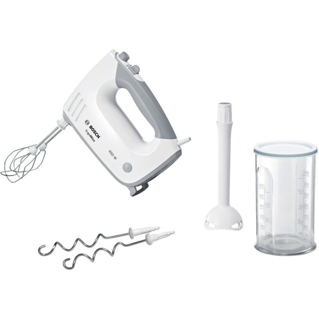 Bosch - Batteur/Mixeur - MFQ36440 - Blanc/Gris - Robot Mixeur Préparation culinaire