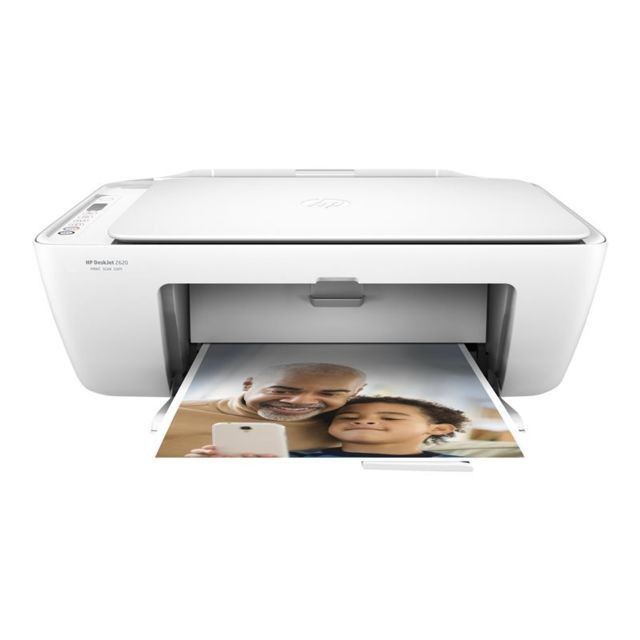 Hp - Imprimante multifonctions 4 en 1 Deskjet 2620 - Blanc - Imprimante Jet d'encre Couleur