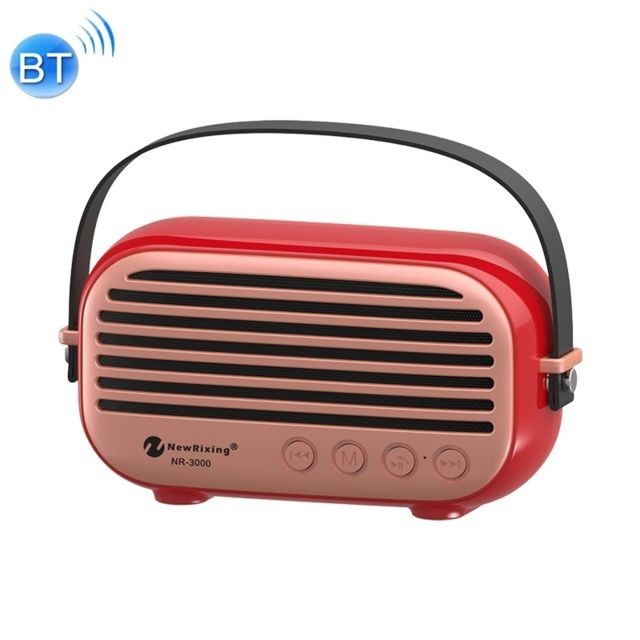 Wewoo - Enceinte Bluetooth Haut-parleur domestique élégant avec fonction d'appel mains libres, Carte TF de soutien, USB & FM et AUX (Rouge) Wewoo  - Enceintes blanches
